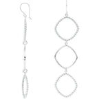 Beaded Open Silhouette Earrings - Image 2