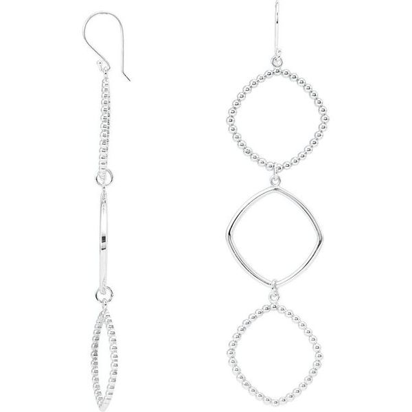 Beaded Open Silhouette Earrings - Image 2