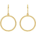 Beaded Circle Earrings