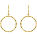 Beaded Circle Earrings