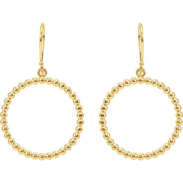 Beaded Circle Earrings