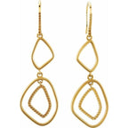 Open Silhouette Dangle Earrings - Image 2