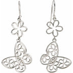 Butterfly & Floral Earrings - Image 2