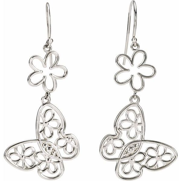 Butterfly & Floral Earrings - Image 2