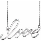 Accented "Love" Necklace