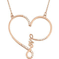 Infinity-Inspired Love Heart Necklace