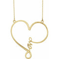 Infinity-Inspired "Love" Heart Necklace