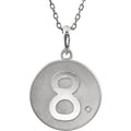 Accented Numeral Pendant