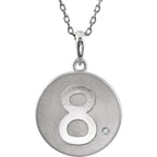 Accented Numeral Pendant