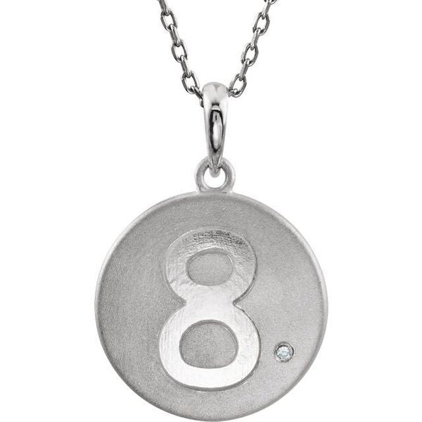 Accented Numeral Pendant
