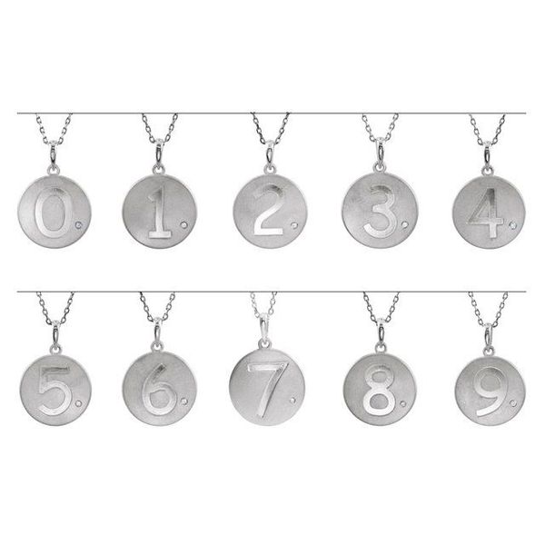 Accented Numeral Pendant - Image 2