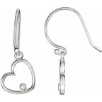 Accented Heart Earrings