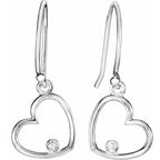 Accented Heart Earrings - Image 2