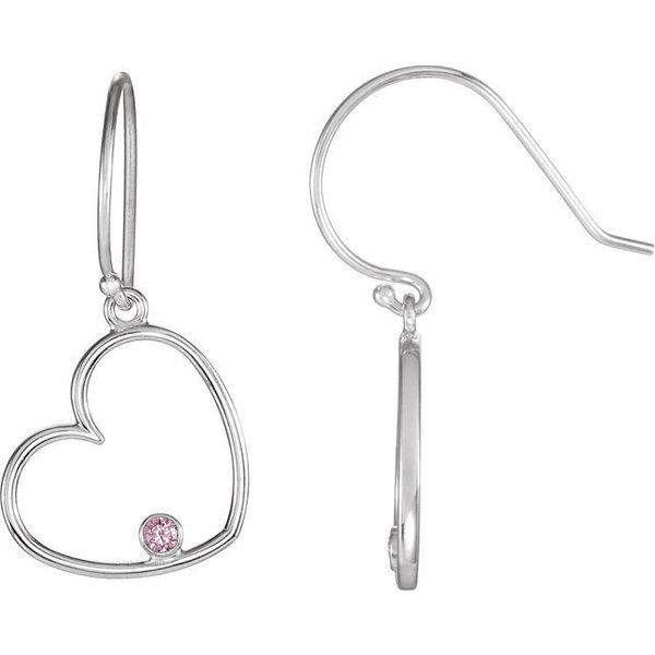 Accented Heart Earrings