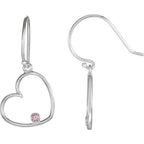 Accented Heart Earrings