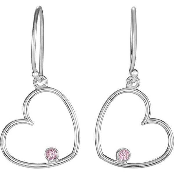 Accented Heart Earrings - Image 2