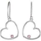 Accented Heart Earrings - Image 2