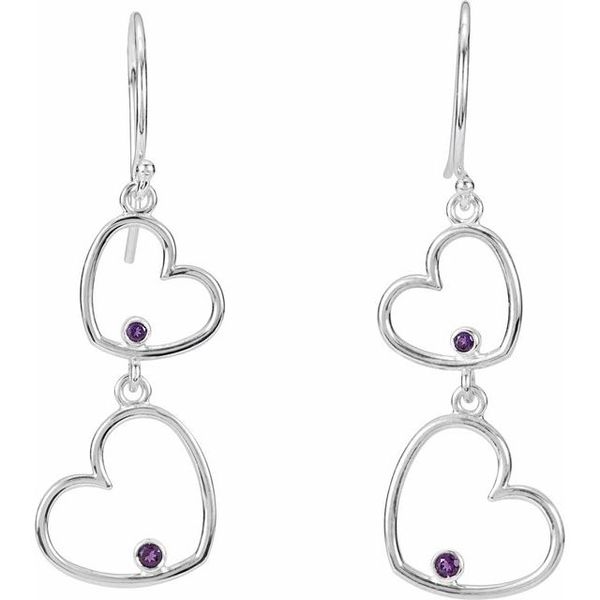 Double Heart Earrings - Image 2