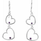 Double Heart Earrings - Image 2