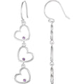 Triple Heart Earrings