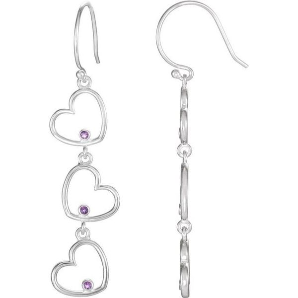 Triple Heart Earrings