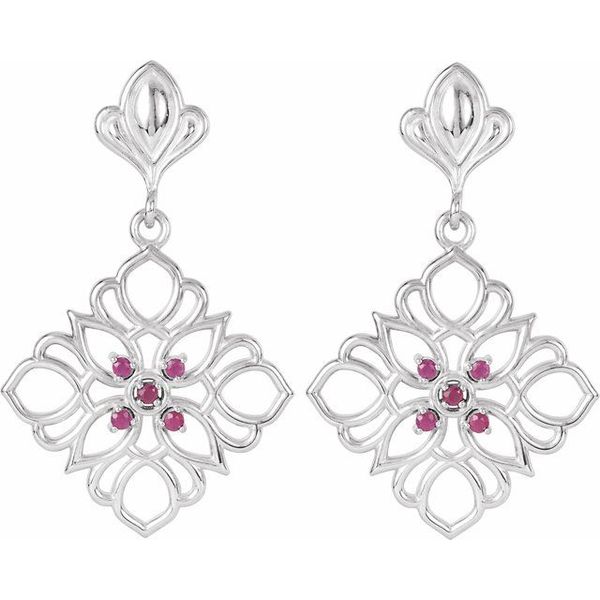 Accented Dangle Earrings - Image 2