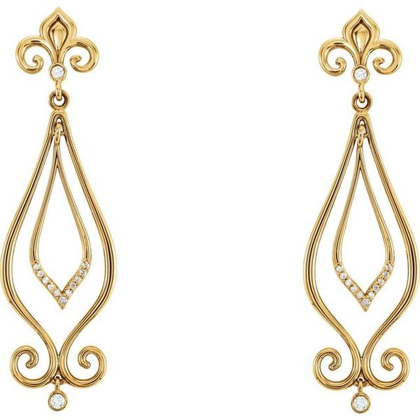 Fleur-de-lis Earrings - Image 2