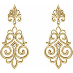 Fleur-de-lis Earrings - Image 2