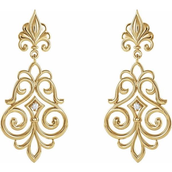 Fleur-de-lis Earrings - Image 2