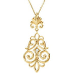 Fleur-de-lis Sculptural Necklace