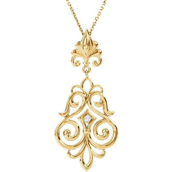 Fleur-de-lis Sculptural Necklace