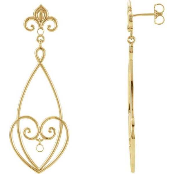 Fleur-de-lis Earrings - Image 2