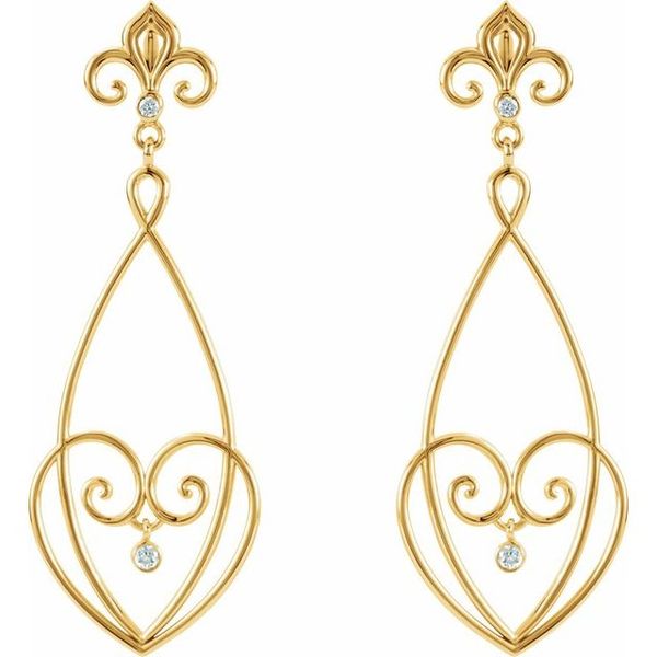 Fleur-de-lis Earrings - Image 3