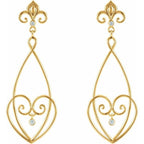 Fleur-de-lis Earrings - Image 3