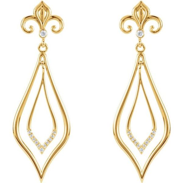 Fleur-de-lis Earrings - Image 2