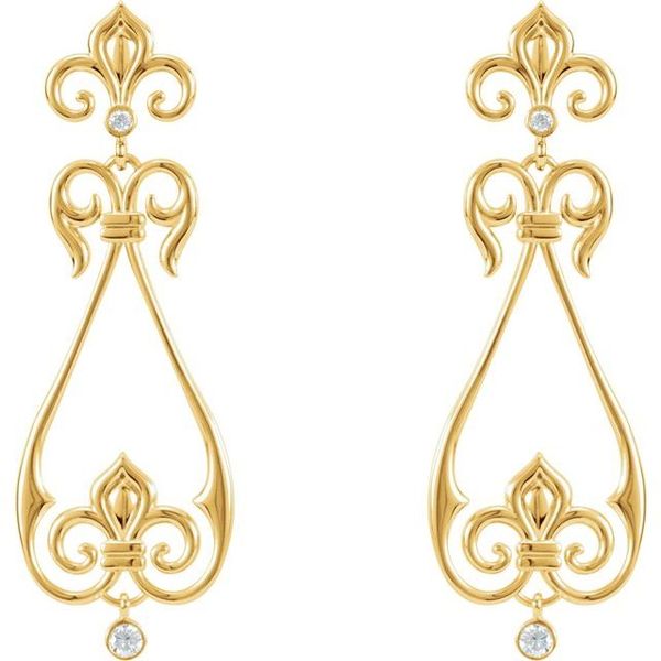 Fleur-de-lis Earrings - Image 2