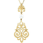 Fleur-de-lis Pearl Pendant