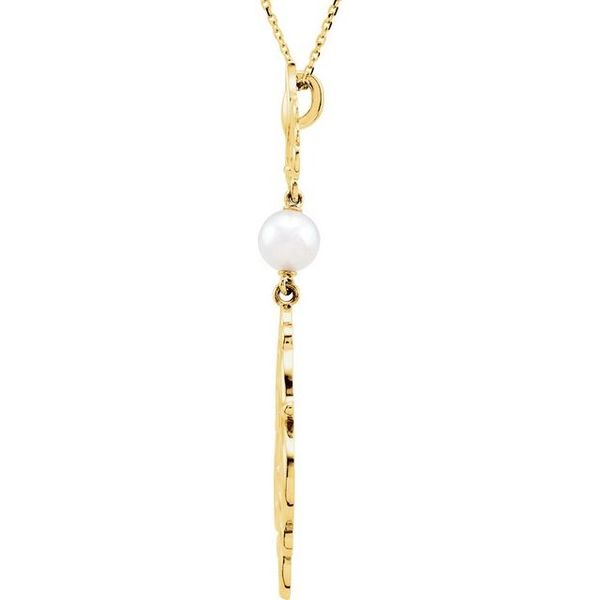 Fleur-de-lis Pearl Necklace - Image 2