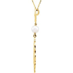 Fleur-de-lis Pearl Necklace - Image 2