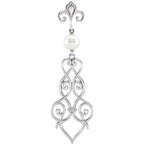 Pearl Fleur-de-lis Necklace