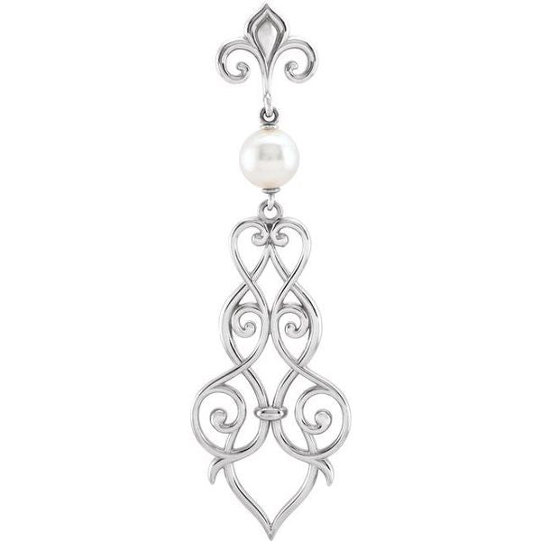Pearl Fleur-de-lis Necklace