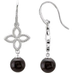 Granulated Floral Earrings