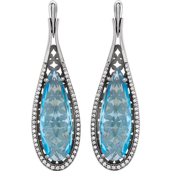 Accented Teardrop Earrings