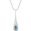 Bezel-Set Halo-Style Necklace
