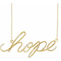 "Hope" Phrase Necklace
