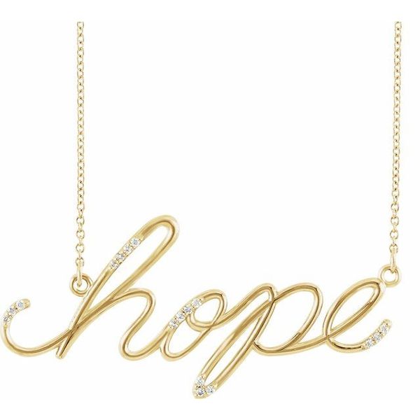 "Hope" Phrase Necklace