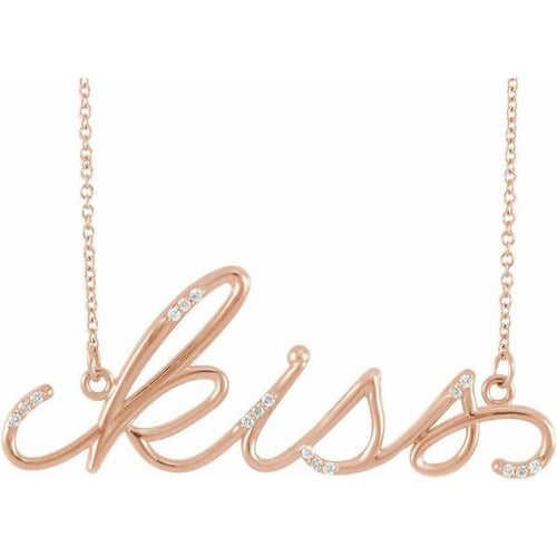 "Kiss" Necklace