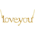"Love You" Phrase Necklace