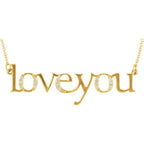 "Love You" Phrase Necklace