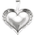 Heartprint Rose Pendant